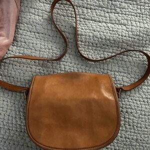 J. Crew Copley Saddle bag tan